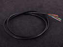 Skærmad kabel (4 ledare) Sort