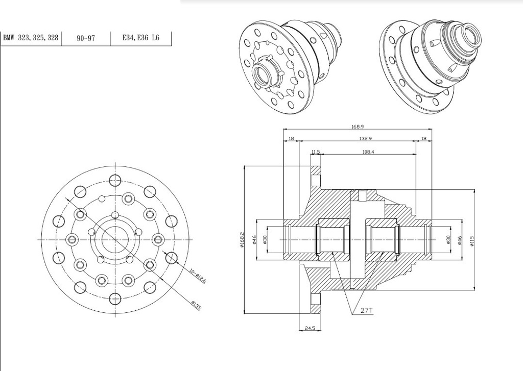 Tenaci torsendiff BMW 188