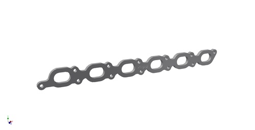 udstødnigflange hvid motor 6:a - 10mm