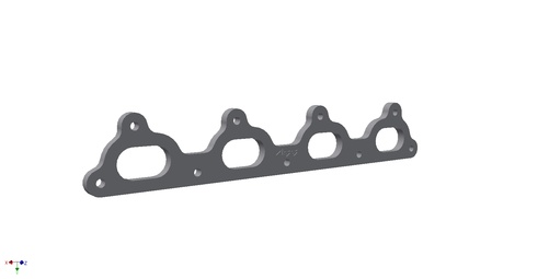 udstødnigflange Rødmotor 16v - 10mm